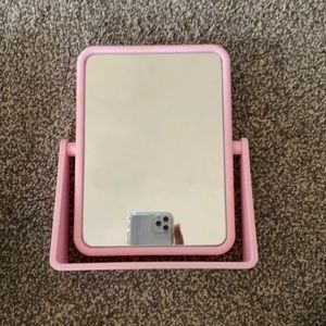 Pink vanity mirror